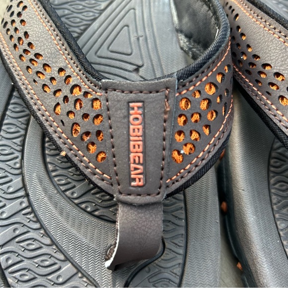 HOBIBEAR Ramble Lite Brown HR5061 Flip Flop Sandals for Men | Size EU 43 US 10 - Picture 2 of 10